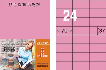 【龍德】LD-802 雷射、噴墨、影印三用電腦標籤 37x70mm 20大張/包 (5色)【APP滿額下單10%點數(單一帳號最高5000點)】1/31止