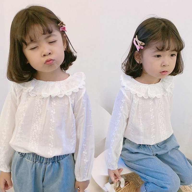子供服 長袖 ブラウス トップス 女の子 姫系 お姫様 白 綿 ブラウス 春夏 カジュアル おしゃれ 可愛い 発表会 結婚式 卒園式 卒業式 入学式 七五三 通販 Lineポイント最大0 5 Get Lineショッピング
