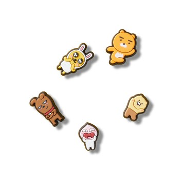 【全館滿額折】 Crocs KaKao Friends 萊恩 聯名系列 5件組 鞋扣 H7824【新竹皇家10014382】