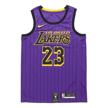 Nike NBA LeBron James City Version Jersey SW Fan Edition lakers 23 Purple
