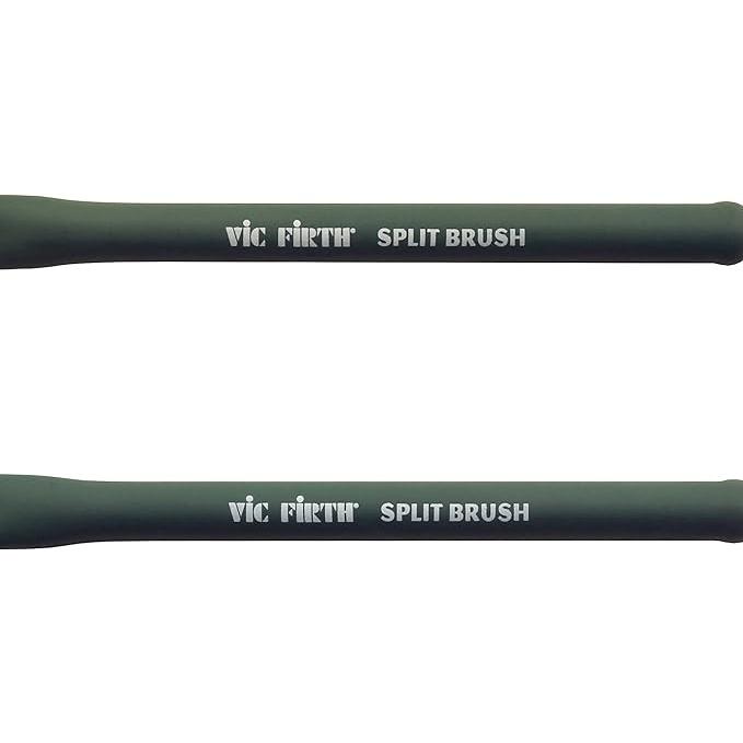 VIC FIRTH (ビックファース) VIC-SB Split Brush Retractable Wire Brush 押し出し式 ラバーグリップ ブラシ