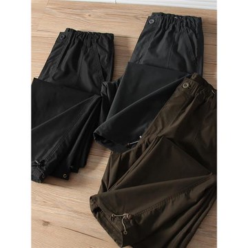 戶外好貨！防風防水！外貿男裝夏季加厚工裝束口褲機能休閑褲潮