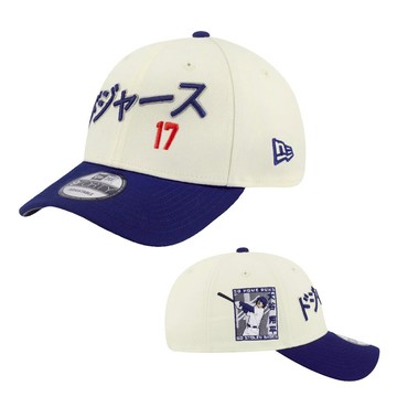 NEW ERA 940 大谷翔平 紀念帽 洛杉磯道奇 LA 米白/皇家藍 棒球帽 老帽 特殊款【TCC】