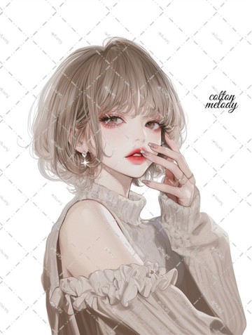 original sticker no.7765 人物貼紙 原創貼紙 人物貼紙 女孩貼紙 原創人物貼紙