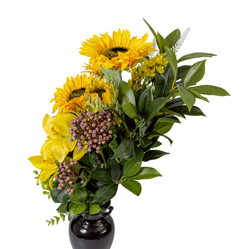 ひまわり ユリ マム しきみ 樒 付き 造花 2束 固定具付き 造花 仏花 お墓用 お墓参り お盆 お彼岸 お供え 花 花束 アレンジメント ハンドメイド P1 059 通販 Lineポイント最大5 0 Get Lineショッピング