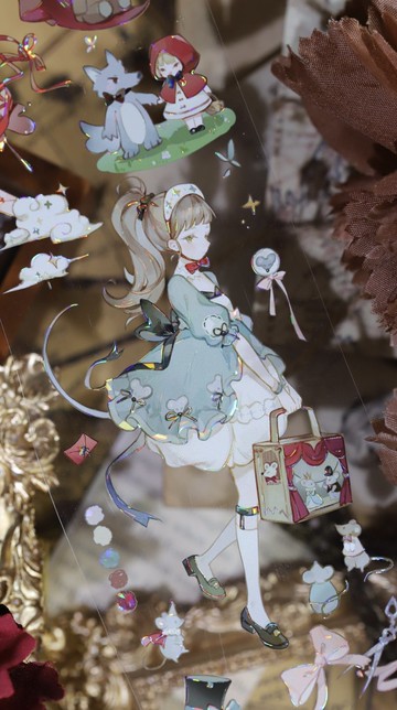 玩偶之家 魔法少女集 PET 紙膠帶 貝殼光 10米卷