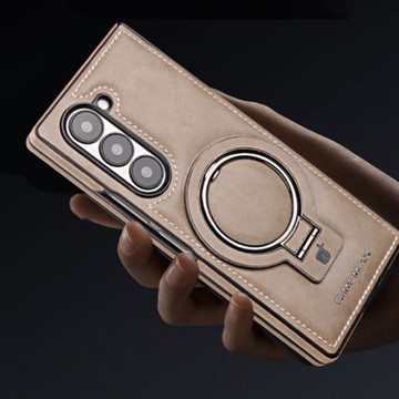 適用三星 Z fold6手機殼球拍支架Galaxy磁吸 Z fold5創意男皮套