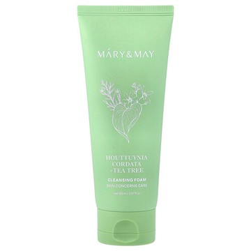Mary & May, 魚腥草 + 茶樹潔面泡沫，5.07 液量盎司（150 毫升）