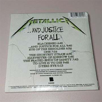 金屬樂隊 Metallica And Justice For All Remastered CD經典專輯