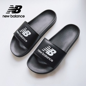 【New Balance】 NB 涼拖鞋_中性_黑色_SUF050E2-D楦 運動戶外