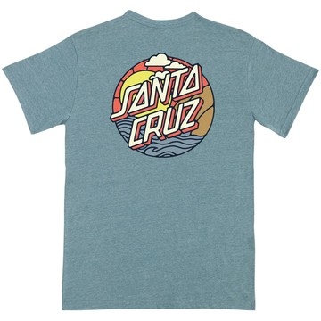 SANTA CRUZ - 44155829-EHP CLIFF VIEW DOT TEE 短T (麻灰綠色)