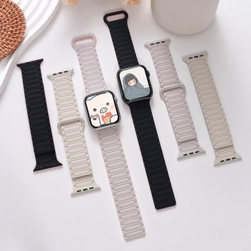 ins爆款 適用 Apple Watch 11 10 錶帶9 8 7 SE 蘋果手錶錶帶 42mm 46mm 磁力錶帶