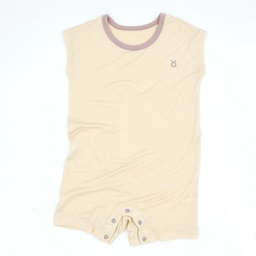 minihope美好的親子生活 - 輕柔感Baby連身裝-米色-米色