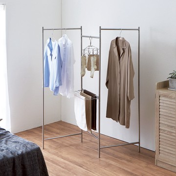 PORISH 室內用極簡輕量多功能折疊掛衣架-M-DIY 單一規格