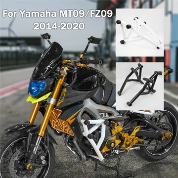 山葉 LJBKOALL 摩托車防撞桿特技籠發動機護罩保險槓適用於雅馬哈 FZ-09 MT09 FZ09 MT FZ 09