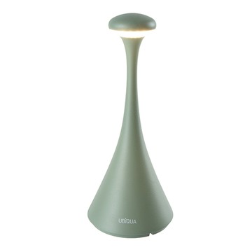 UBiQUA Pinup 摩登曲線風USB充電式檯燈 小 IP54防水等級 壓鑄鋁 燈體材質  薄荷綠