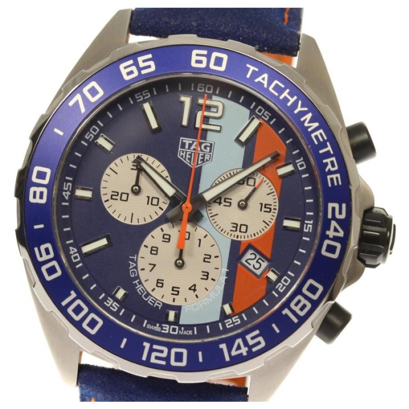 ☆美品【TAG HEUER】タグホイヤー フォーミュラ1 ガルフ クロノ