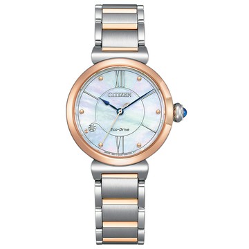 CITIZEN L系列 May bells鈴蘭花光動能女錶 開學新裝備 EM1074-82D