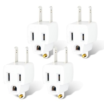 【聖岡科技Dr.AV】4入組TNT-797L 變向L型 3轉2 插頭