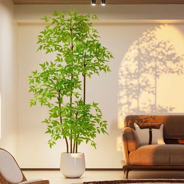 人造花 仿真植物 仿真樹 仿真綠植 仿真擺飾 藍天竹1.8米 仿真樹仿真綠植 全新加密款 客廳落地花材137S 快速出貨