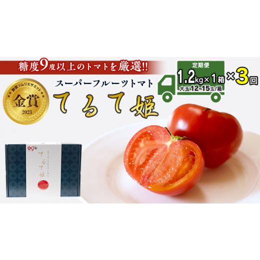 ふるさと納税 茨城県 筑西市  てるて姫 中箱 約1.2kg × 1箱  糖度9度 以上 野菜 フルーツトマト フルーツ…