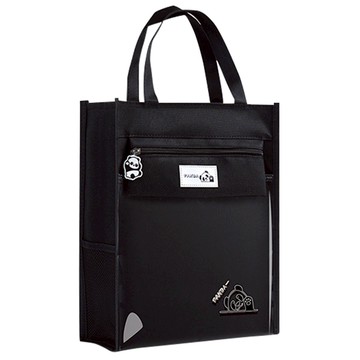 大容量學生補習手提書袋 帆布材質  黑色  28.5 x 34 x 12cm