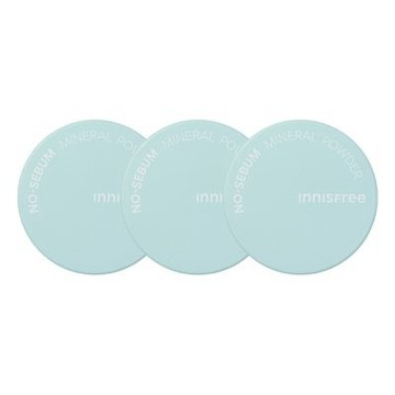 innisfree｜無油無慮礦物控油蜜粉【單個5g x 3入】定妝 乾洗髮 溫和乾爽
