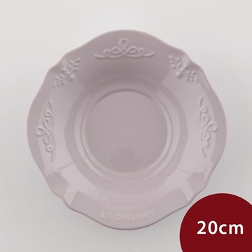 Le Creuset 永恆花蕾系列 深盤 餐盤 圓盤 20cm 柔粉紫