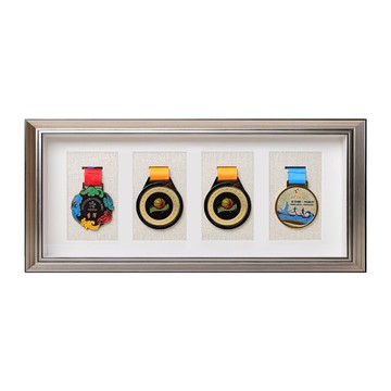 壁掛相框 獎牌收納盒壁掛式獎章展示框立體相框紀念章收納裝裱畫框掛牌定製『XY25091』