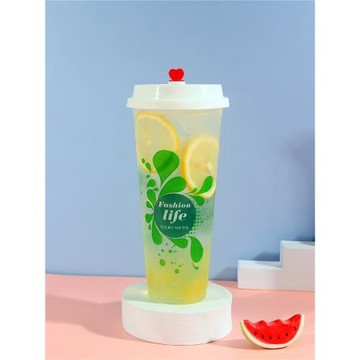 90口徑 一次性加厚奶茶塑料杯400/500/600/700ml冷飲杯子1000只裝