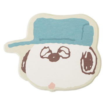 norns Peanuts 史努比 珪藻土杯墊  Olaf 大臉  1個  11 x 9 x 0.8cm