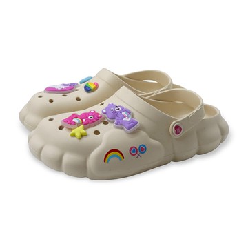 Care Bears 彩虹熊 布希鞋 洞洞鞋 米色 女鞋 CBKG59901 no241