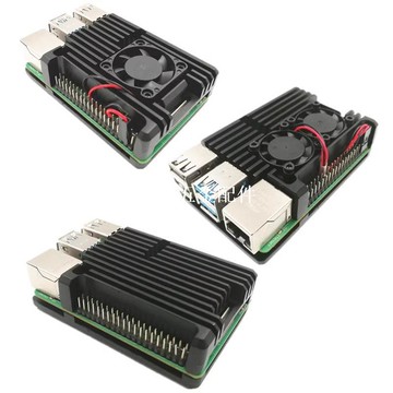 樹莓派鋁合金4代外殼Raspberry Pi 4代b金屬盒子4B被動散熱殼[領邦五金配件]