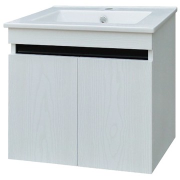 ST81609060E銀飾橡木面盆置物櫃不銹鋼60CM