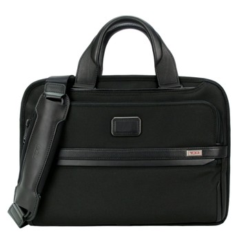 TUMI ALPHA 3 簡約三層商務公事/斜背包(適用15吋筆電)-黑