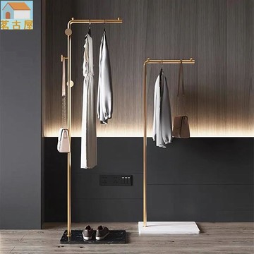 衣帽架吊衣架掛衣架衣帽架北歐落地衣架衣帽架全身鏡衣帽架角落衣帽架落地落地臥室巖板簡約現代掛包架單桿立式置物架創意鐵藝衣架