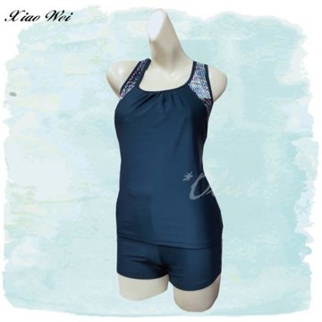 【蘋果品牌 】 時尚大女二件式泳裝  NO0214328 -M