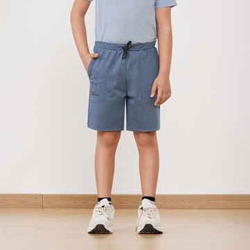 GIORDANO 童裝涼感經編短褲 G-MOTION系列 - 72 仿段彩白令海藍