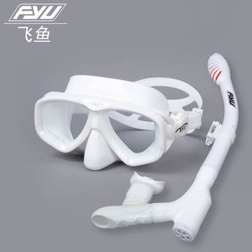FYU浮潛面罩三寶近視深潛水眼鏡全干式呼吸管器套裝游泳潛水裝備