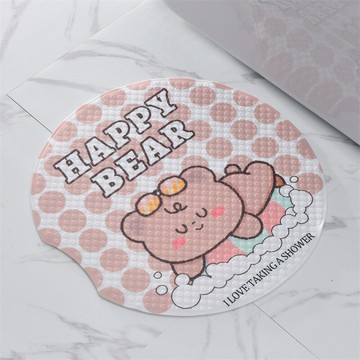 PVC防滑墊 浴室防滑墊 淋浴隔水防摔地墊 洗澡淋浴帶吸盤防滑腳墊 腳踏墊 浴室止滑墊