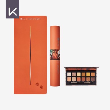 限時下殺 新品鉅惠！！Keep完美日記聯名禮盒健身墊防滑舞蹈女士瑜伽墊體位線專業眼影盤