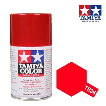 【鋼普拉】現貨 TAMIYA 田宮 模型 噴漆 噴罐 油性漆 85036 TS36 TS-36 螢光橘紅色 100ml