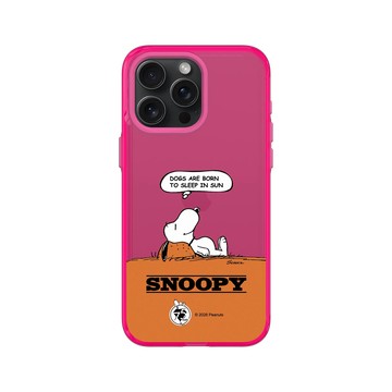 iPhone 15 Pro Max Clear 粉漾桃 - 史努比 Snoopy 75th Anniversary - 75週年-休息一下