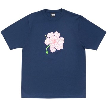 STUSSY 1905189 S FLOWER TEE 短T (深藍色)