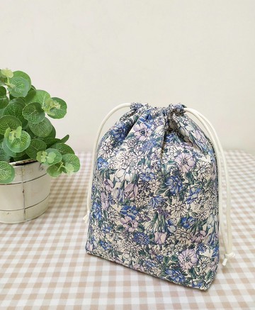 集福系列立體束口袋/旅行收納袋/萬用防塵袋/浪漫雛菊款