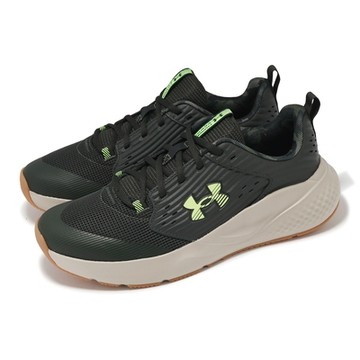 Under Armour 訓練鞋 Charged Commit TR 4 Camo 男鞋 綠 棕 緩衝 穩定 運動鞋 UA 3027096301