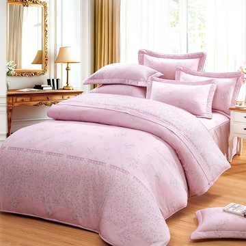 雙人床罩 / 七件式 / 40支精梳棉 / 瑰語芳庭 台灣製