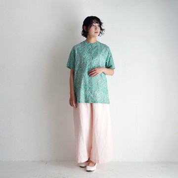 棉質kadhi圓領襯衫 Branch / 綠色