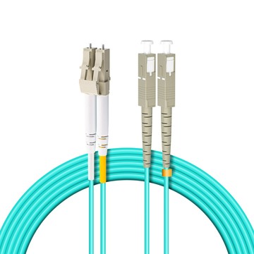 台灣霓虹 電信級LC-SC多模10G雙芯OM3光纖跳線30米