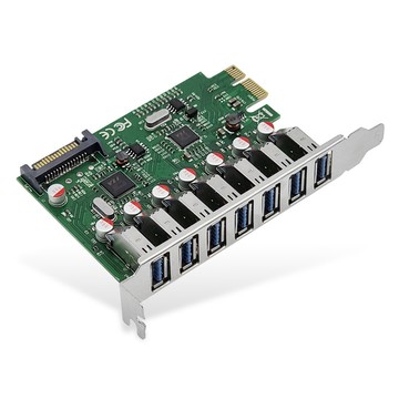 lanstar PCI-E USB 3.0 7埠擴充卡集線器 LS-PCIE-EX307  1個